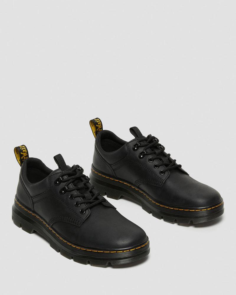 Dr Martens Reeder Wyoming Læder Brugssko Herre Sort | DK 644LIS